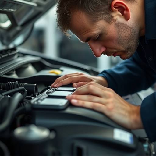Close-up of engine repair being performed by an AutoFix Garage mechanic.
