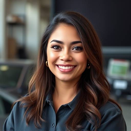 Headshot of Maria Rodriguez, Automotive Technician at AutoFix Garage