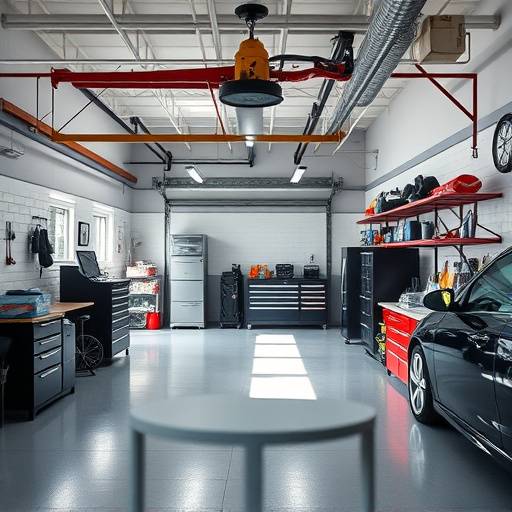 Interior view of AutoFix Garage showing a clean and organized workspace.